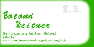 botond weitner business card
